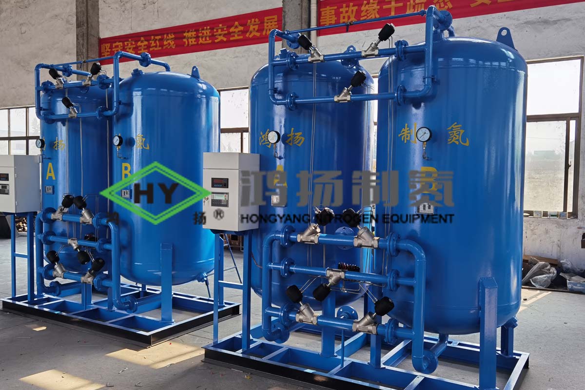 鴻揚制氮廠家又一批制氮機設備如期制作完工了